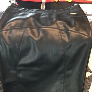 Marc New York Faux Leather Black, Pull on Skirt. XS